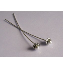 Tibetan Smooth Hat Headpins 53mm