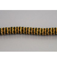 Rondelle Spacer Gold/Black
