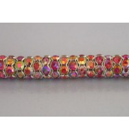 Rondelle Spacer Pink AB