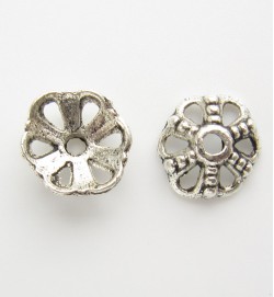 Tibetan 8mm Floral Beadcap