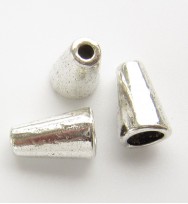 Silver Cone 10mm Beadcaps