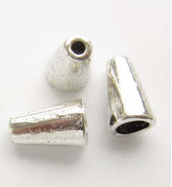 Silver Cone 10mm Beadcaps