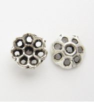 Tibetan Silver 7mm Flower Beadcap