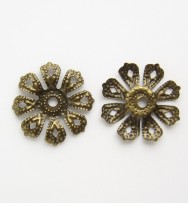 Filigree 20mm Flat Flower Beadcap