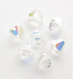 Swarovski Bicone 6mm ~ Crystal AB