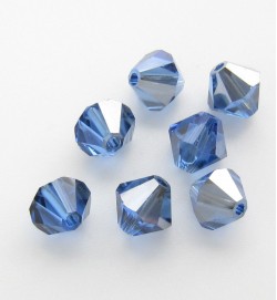 Swarovski Bicone 6mm ~ Sapphire Satin