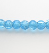 Crackle Glass Beads 4mm ~ Blue