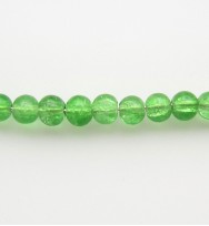 Crackle Glass Beads 4mm ~ Green