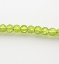 Crackle Glass Beads 4mm ~ Lime