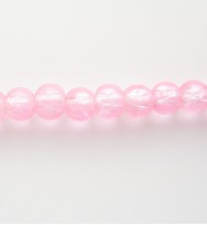 Crackle Glass Beads 4mm ~ Pink