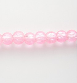Crackle Glass Beads 4mm ~ Pink