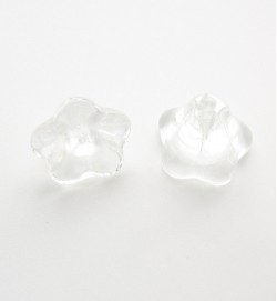 Morning Glory Flower Beads - Crystal