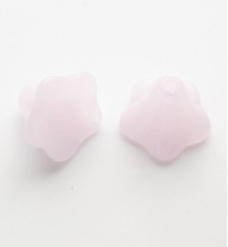 Morning Glory Flower Beads - Pink