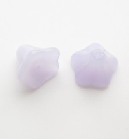 Morning Glory Flower Beads - Violet