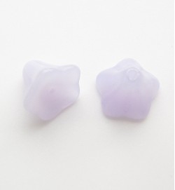 Morning Glory Flower Beads - Violet