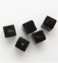 Glass Cubes 4mm ~ Black