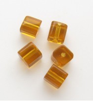 Glass Cubes 4mm ~ Dark Yellow