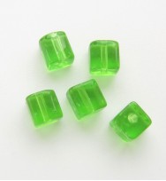 Glass Cubes 4mm ~ Green