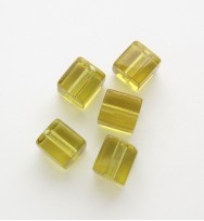 Glass Cubes 4mm ~ Light Yellow