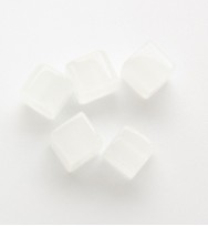 Glass Cubes 4mm ~ Milky White