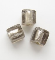 Silver Foil 8mm Cubes ~ Grey