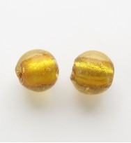 Silver Foil 10mm Rounds ~ Gold