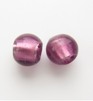 Silver Foil 10mm Rounds ~ Purple
