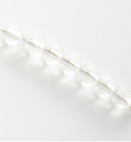 Smooth Glass Beads 4mm ~ Clear