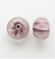 Lampwork 12mm Abacus Beads ~ Purple