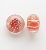 Lampwork 12mm Abacus Beads ~ Red