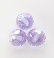 Faceted 8mm Crystal Round Beads ~ Light Purple