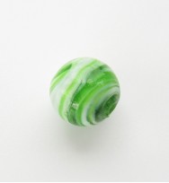 Lampwork 12mm Round Beads ~ Green