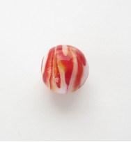 Lampwork 12mm Round Beads ~ Red