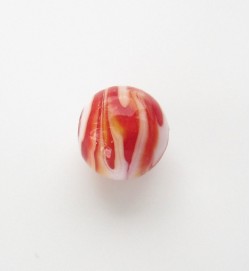 Lampwork 12mm Round Beads ~ Red