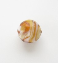 Lampwork 12mm Round Beads ~ Toffee