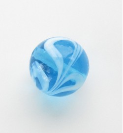 Lampwork 14mm Rounds ~ Blue