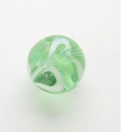 Lampwork 14mm Rounds ~ Green