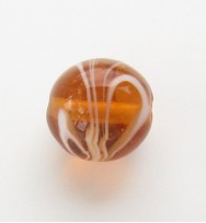 Lampwork 14mm Rounds ~ Toffee