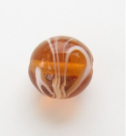Lampwork 14mm Rounds ~ Toffee