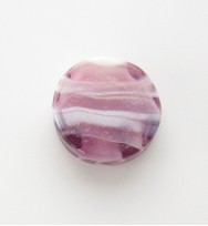 Lampwork 16mm Flat Round Beads ~ Purple