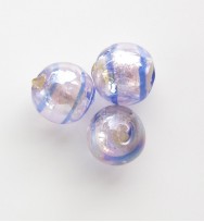Silver Foil 10mm Lustre Rounds ~ Pink