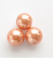 Glass Pearls 8mm ~ Apricot