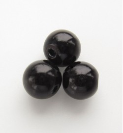 Glass Pearls 8mm ~ Black