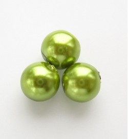 Glass Pearls 8mm ~ Green