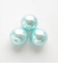 Glass Pearls 8mm ~ Light Blue