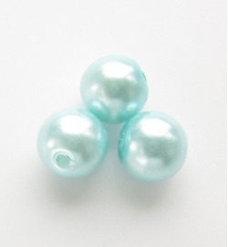 Glass Pearls 8mm ~ Light Blue