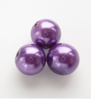 Glass Pearls 8mm ~ Purple