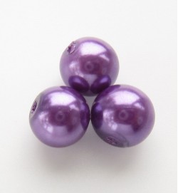 Glass Pearls 8mm ~ Purple