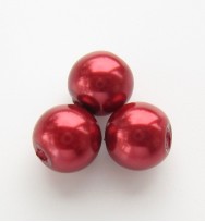 Glass Pearls 8mm ~ Red
