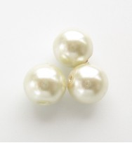 Glass Pearls 8mm ~ White